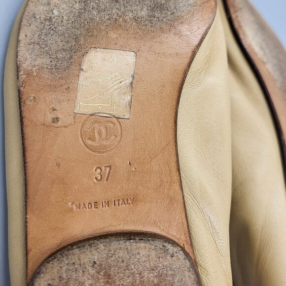 CHANEL Square Toe Ballet Flats - Picture 12 of 16